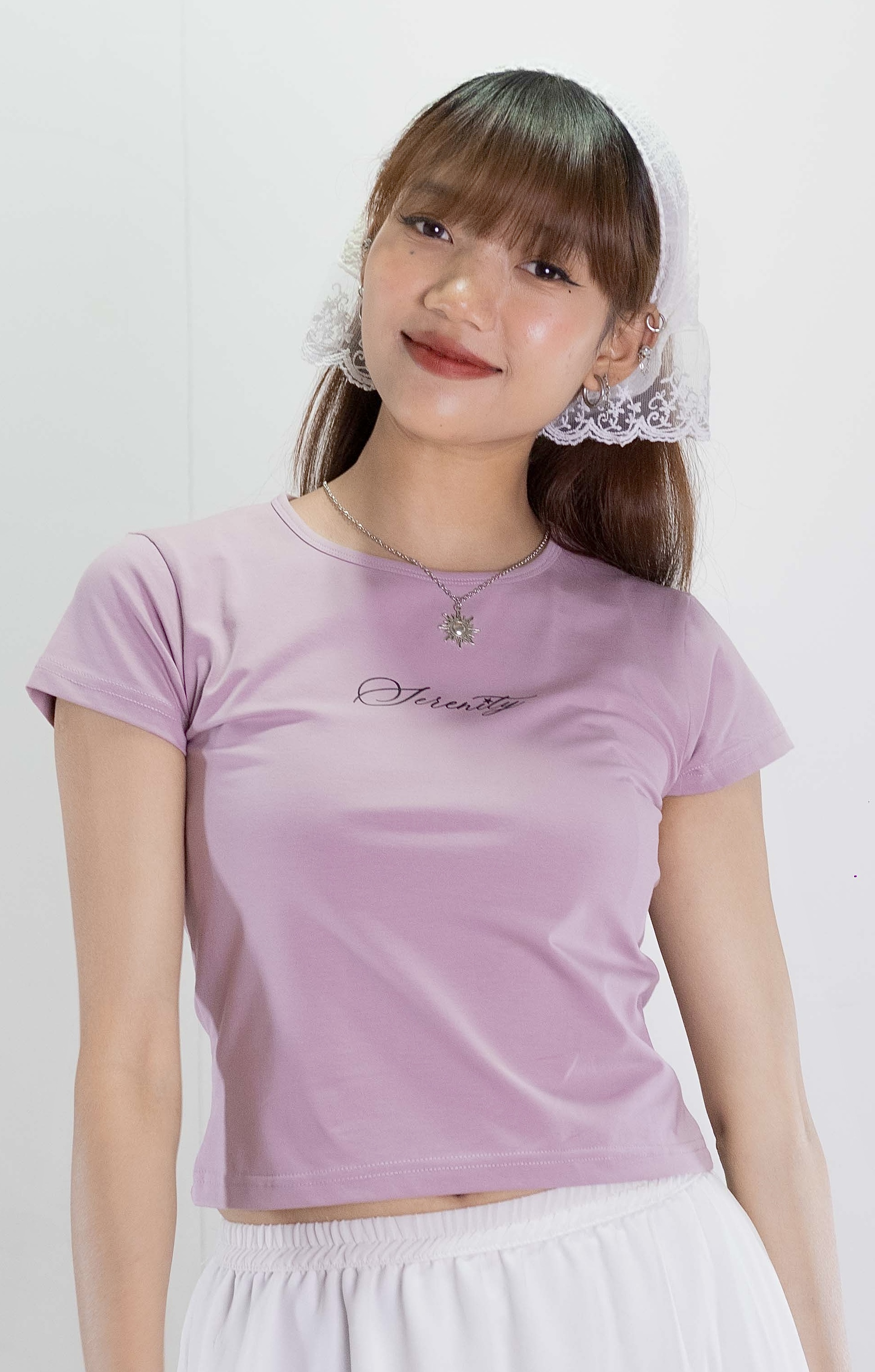 Serenity ʚɞ Lilac Baby Tee